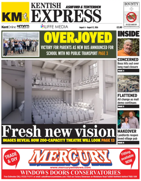 Cover of Kentish Express Ashford & District