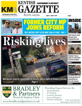 Cover of Kentish Gazette Canterbury & District