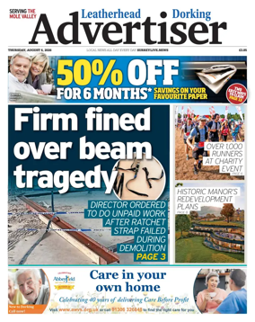 Cover of Leatherhead & Dorking Advertiser