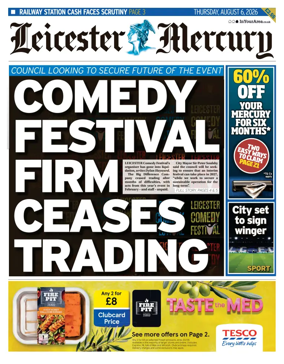 Cover of Leicester Mercury