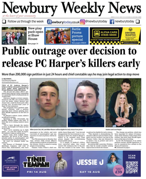 Cover of Newbury Weekly News