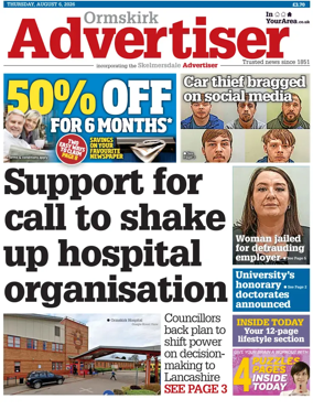 Cover of Ormskirk Advertiser