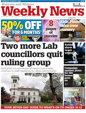 Cover of Runcorn & Widnes Weekly News