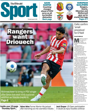 Cover of Herald Sport