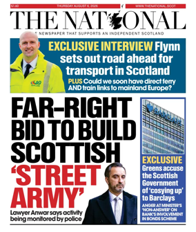 Cover of The National (Scotland)