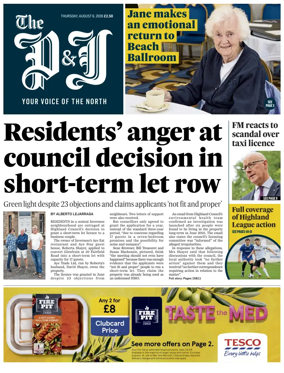 Cover of The Press and Journal (Inverness Highlands and Islands)