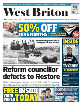 Cover of West Briton (Falmouth Penryn Helston The Lizard)