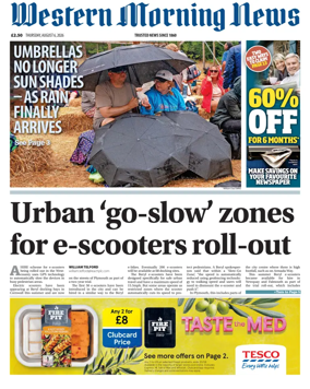 Cover of Western Morning News