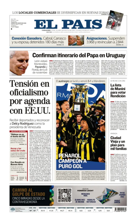 Cover of El Pais (Uruguay)