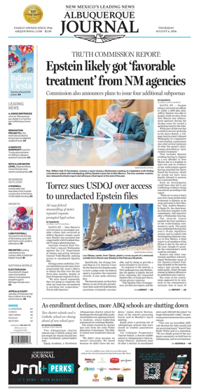 Cover of Albuquerque Journal