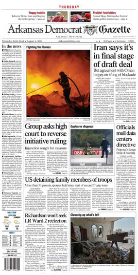 Cover of Arkansas Democrat-Gazette