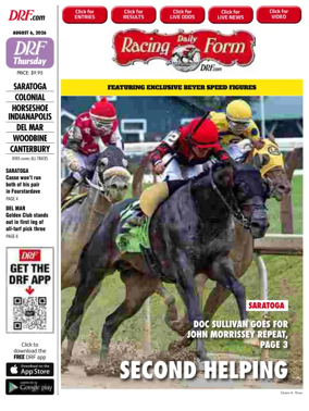 Cover of Daily Racing Form National Digital Edition