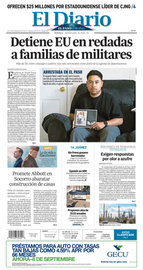 Cover of El Diario de El Paso