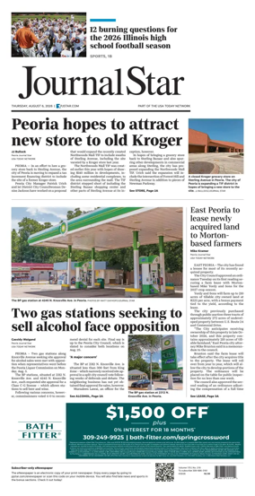 Cover of Journal Star (Peoria)
