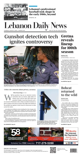 Cover of Lebanon Daily News