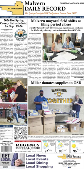Cover of Malvern Daily Record