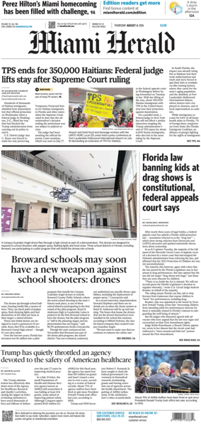 Cover of Miami Herald