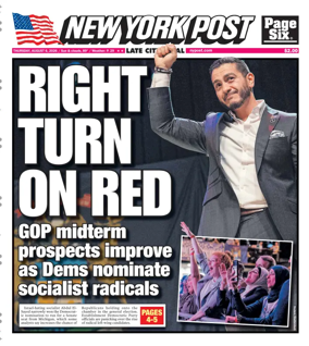 Cover of New York Post