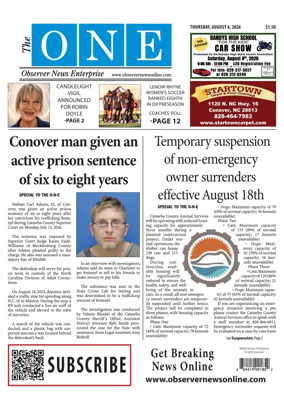 Cover of Observer News Enterprise