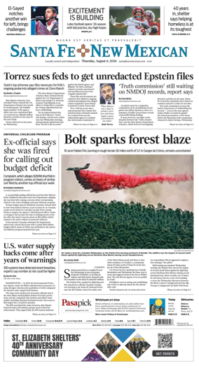Cover of Santa Fe New Mexican