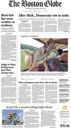 Cover of The Boston Globe