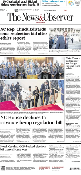 Cover of The News & Observer