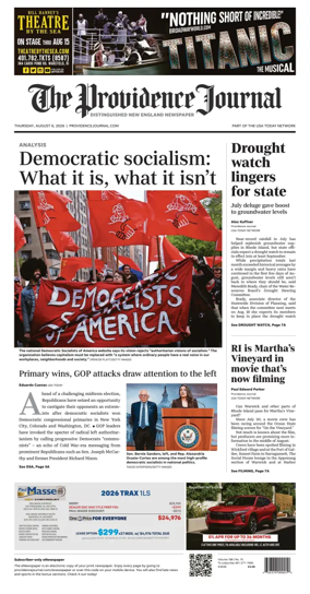 Cover of The Providence Journal