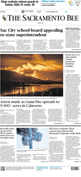 Cover of The Sacramento Bee