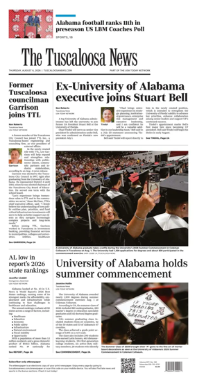 Cover of The Tuscaloosa News