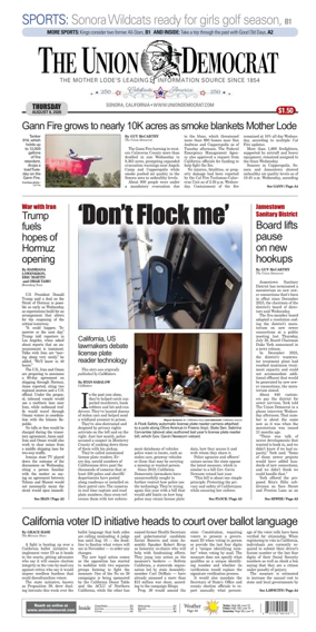 Cover of The Union Democrat