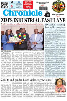 Cover of Chronicle (Zimbabwe)