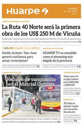 Cover of Diario Huarpe