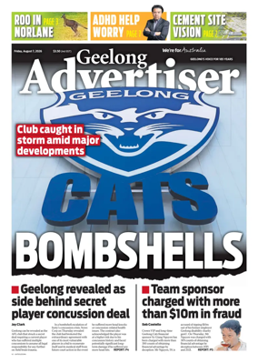 Cover of Geelong Advertiser