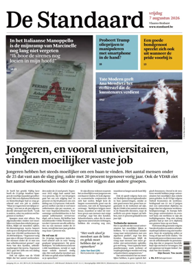 Cover of De Standaard
