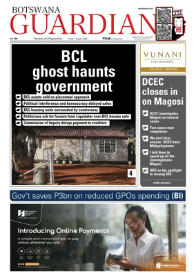 Cover of Botswana Guardian