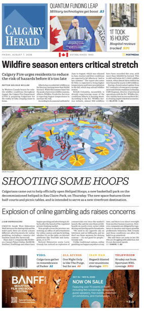 Cover of Calgary Herald