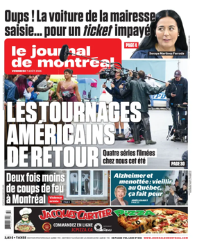 Cover of Le Journal de Montreal
