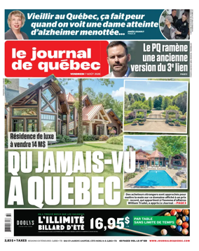 Cover of Le Journal de Quebec
