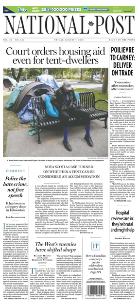 Cover of National Post - (Latest Edition)