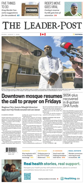 Cover of Regina Leader-Post