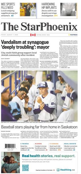 Cover of Saskatoon StarPhoenix