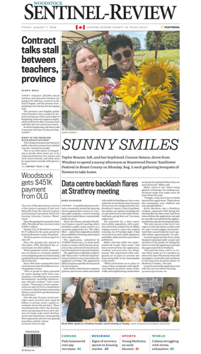 Cover of Sentinel-Review (Woodstock)