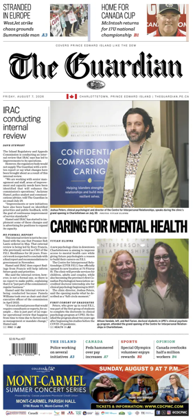 Cover of The Guardian (Charlottetown)