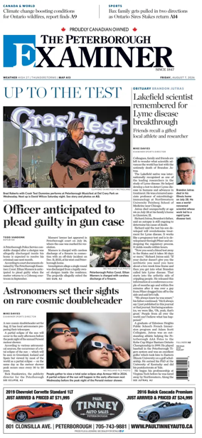 Cover of The Peterborough Examiner