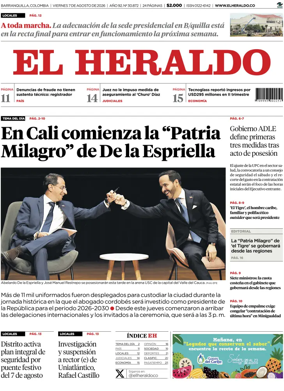 Cover of El Heraldo (Colombia)