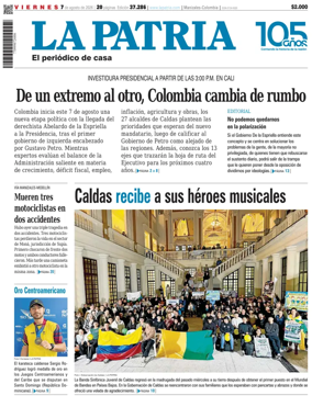 Cover of La Patria (Colombia)