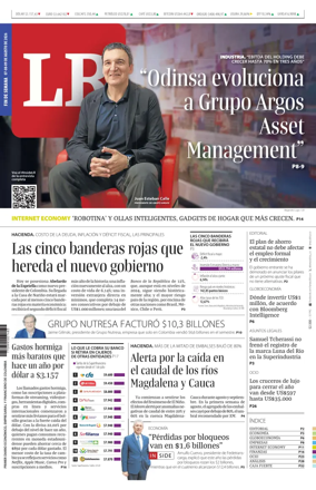 Cover of La Republica (Colombia)