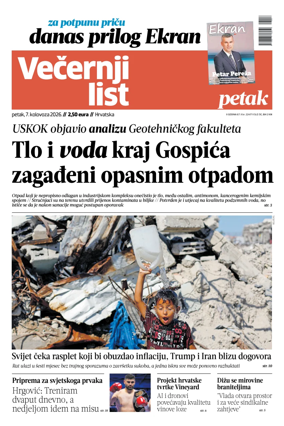 Cover of Vecernji list - Hrvatska