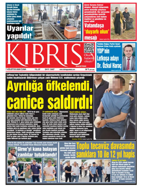 Cover of Kibris Gazetesi