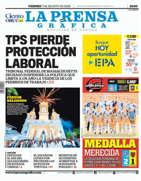 Cover of La Prensa Grafica
